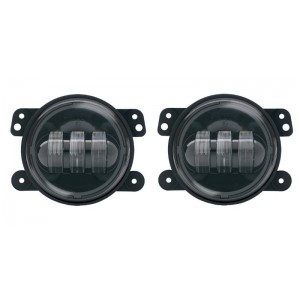 LED 4" inch mistlampen / breedstralers, daymaker zwart LED 4" inch mistlampen / breedstralers, daymaker zwart